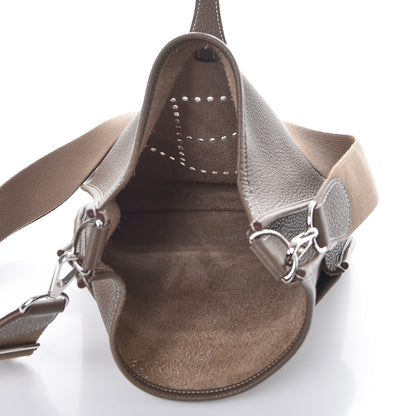 Hermes Taurillon Clemence Evelyne III PM Etoupe 5 of 7