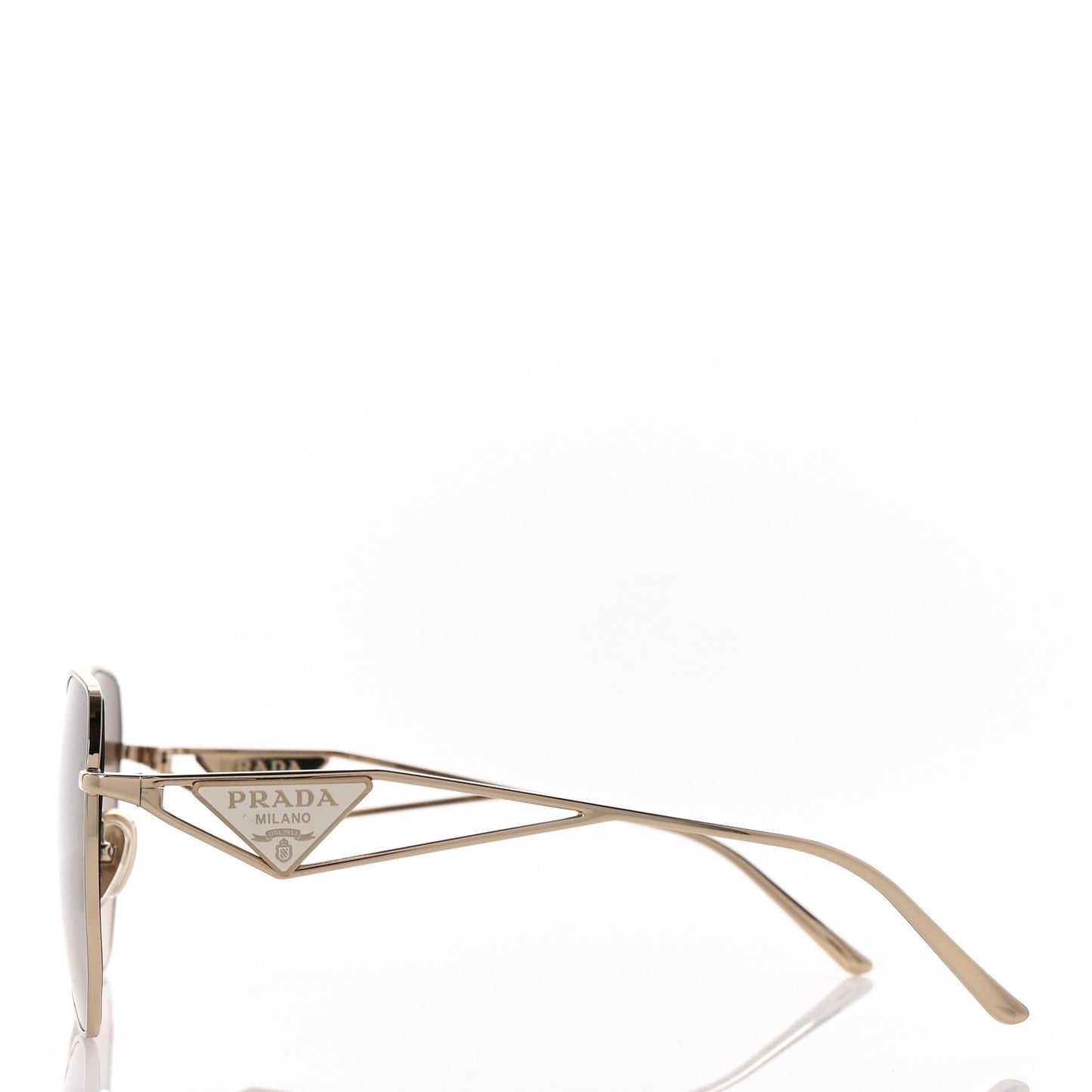 Metal Symbole Triangle Logo Sunglasses SPR57Y Anthracite Gray Cammeo Beige