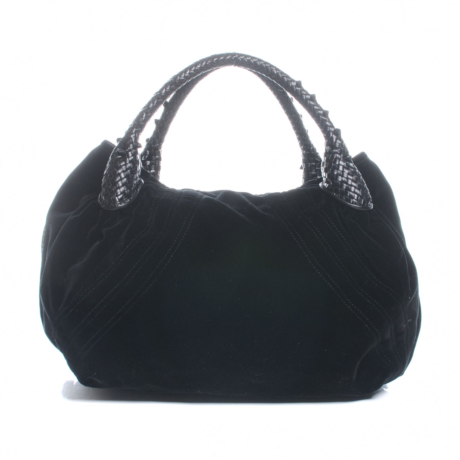Fendi Velvet Rabbit Fur Wisteria Spy Black 3 of 8