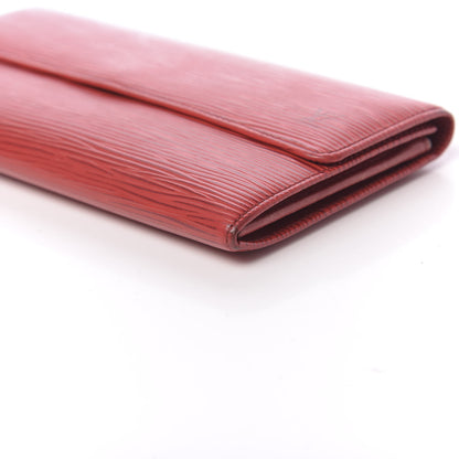 Louis Vuitton Epi Sarah Wallet Castillan Red 8 of 14