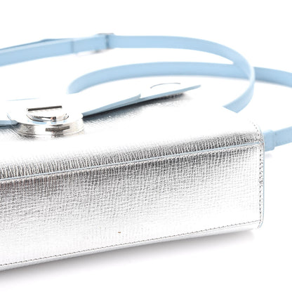 Christian Dior Metallic Grained Calfskin Diorever Clutch Silver 12 of 16