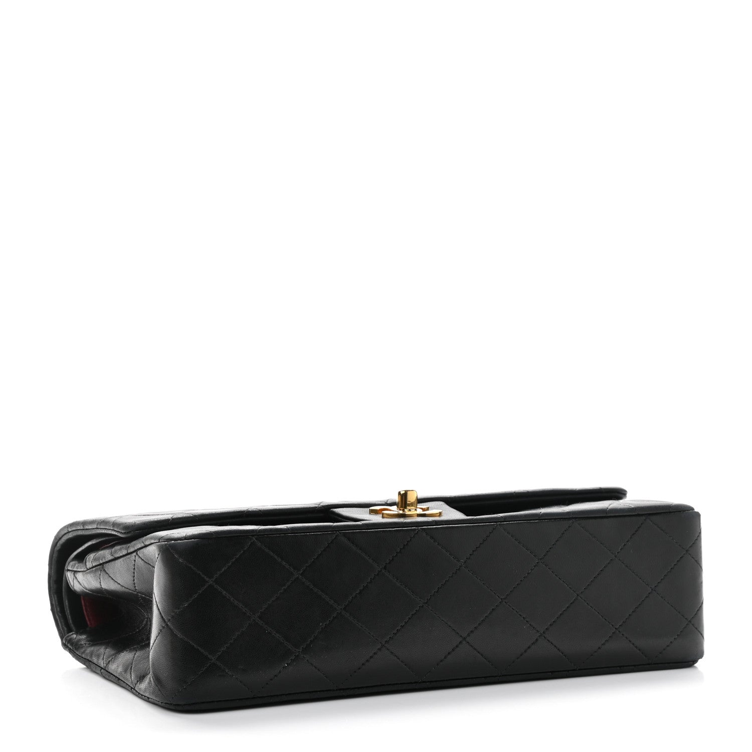Chanel Lambskin Quilted Medium Double Flap Black 6 of 14