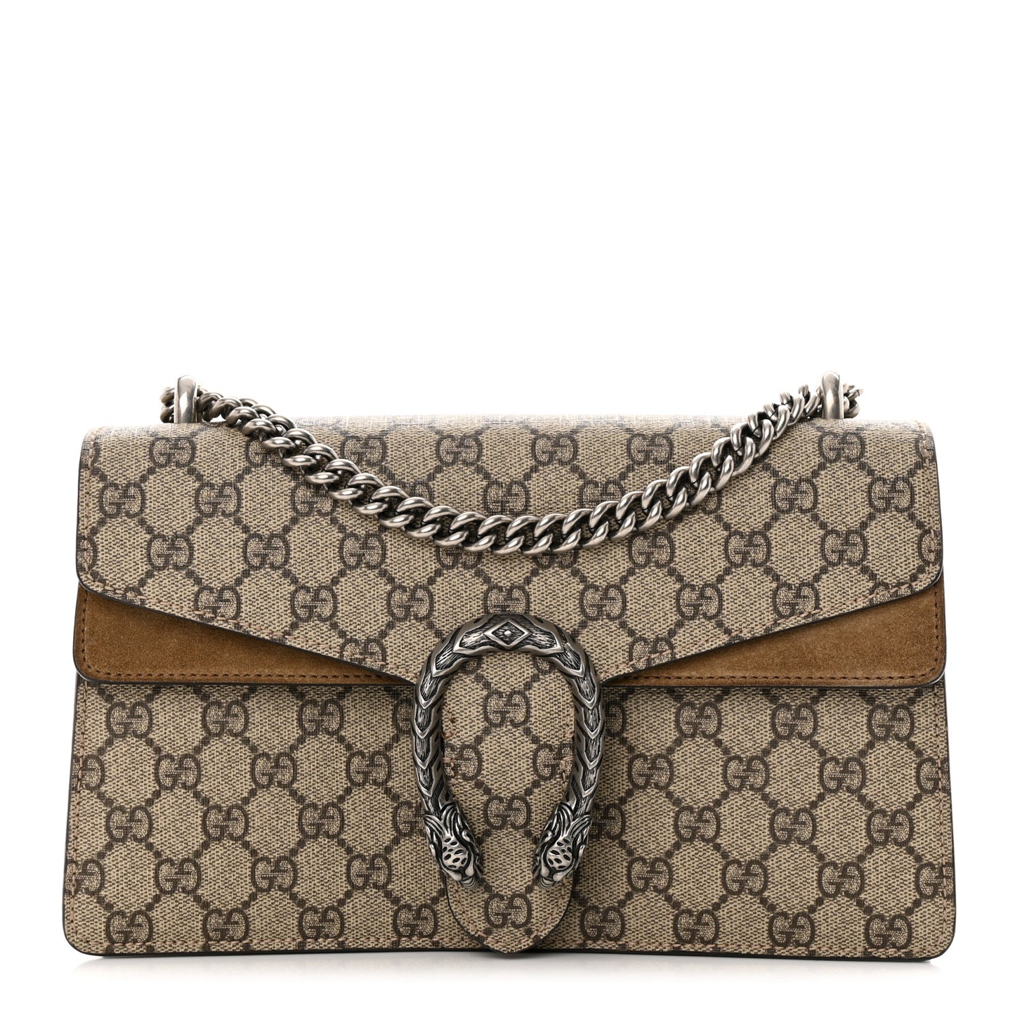 GG Supreme Monogram Small Dionysus Shoulder Bag Taupe