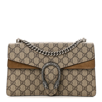 Gucci GG Supreme Monogram Small Dionysus Shoulder Bag Taupe 1 of 16