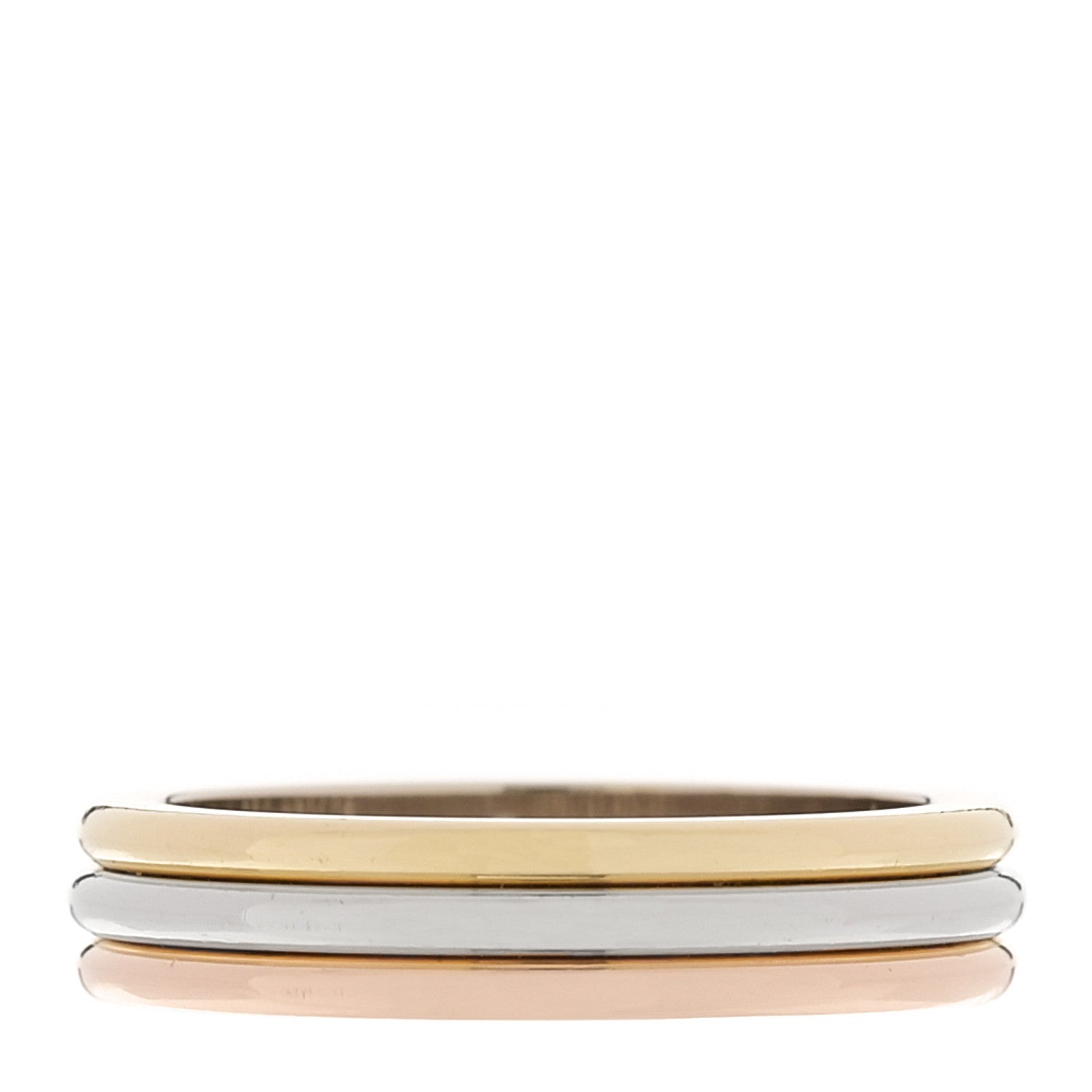 Cartier 18K Yellow Gold 3.8mm Trinity Wedding Band Ring 47 4 1 of 4