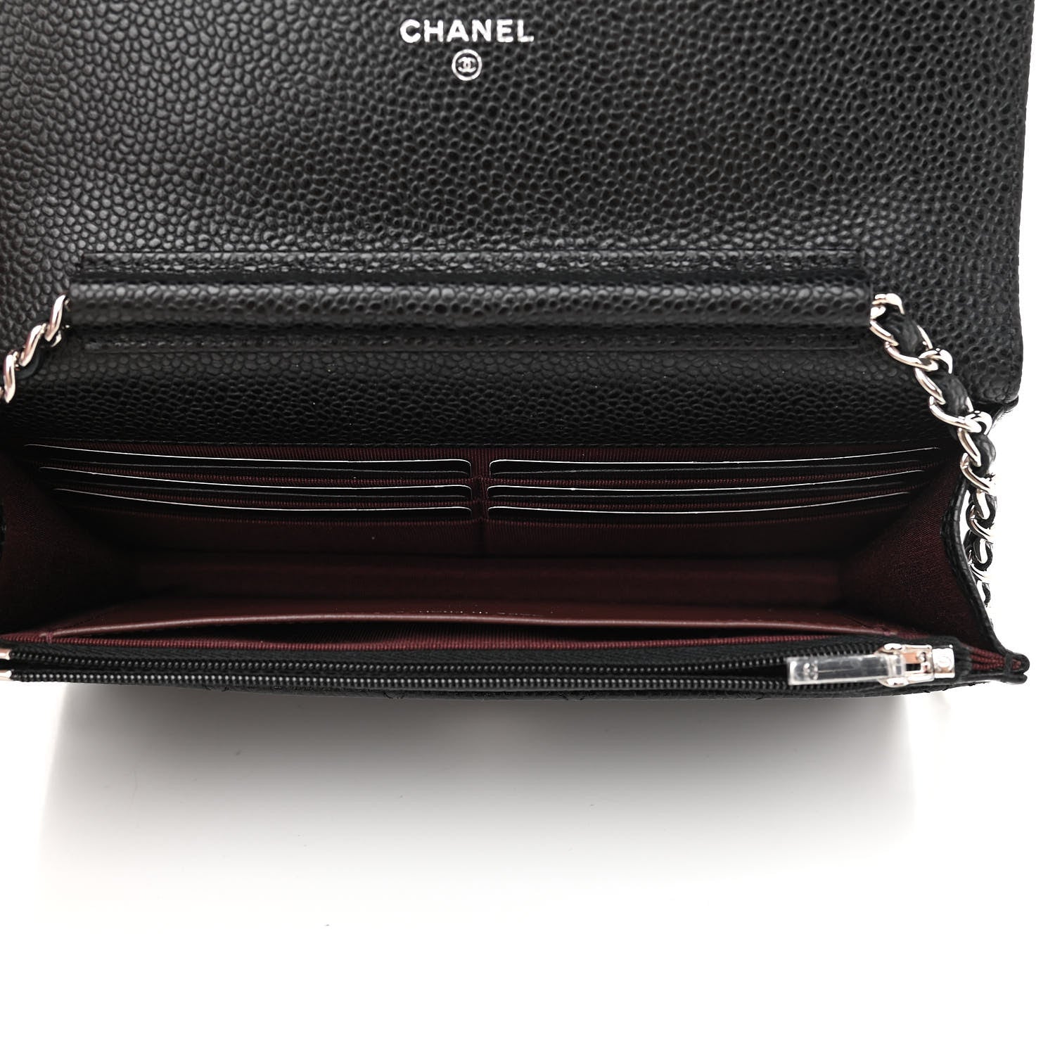Chanel Caviar Quilted Wallet On Chain WOC Black 5 of 12