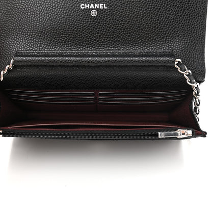 Chanel Caviar Quilted Wallet On Chain WOC Black 5 of 12