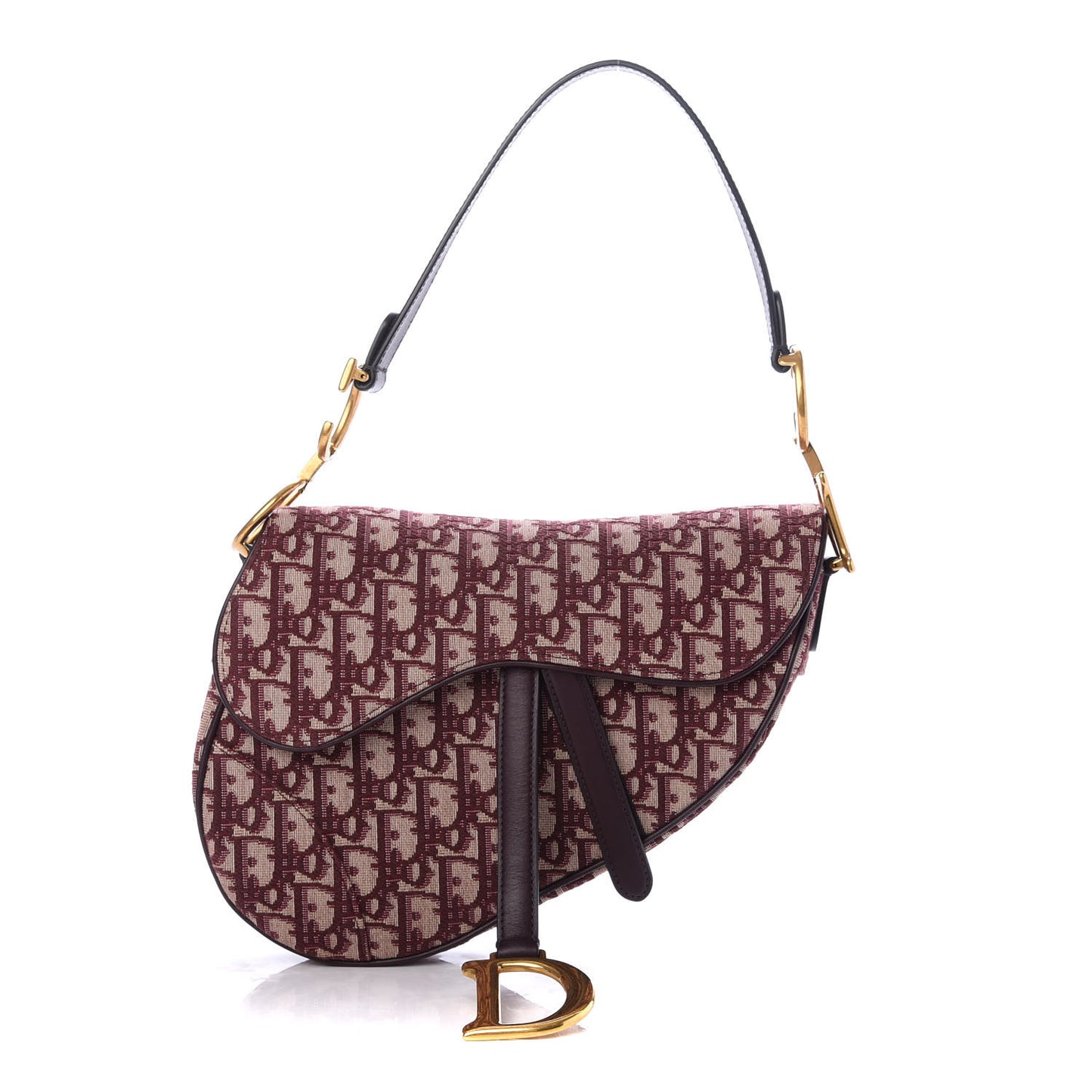 Oblique Saddle Bag Burgundy