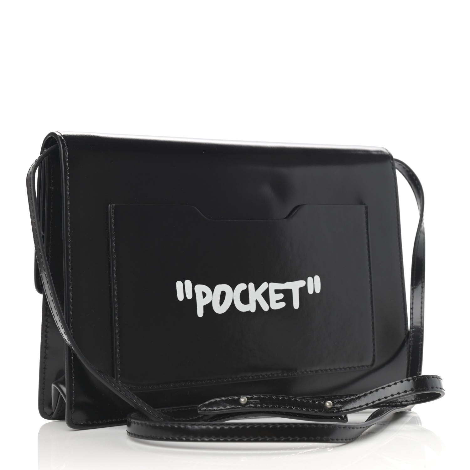 Off-White Calfskin Jitney 1.0 Not For Sale Shoulder Bag Black 3 of 11