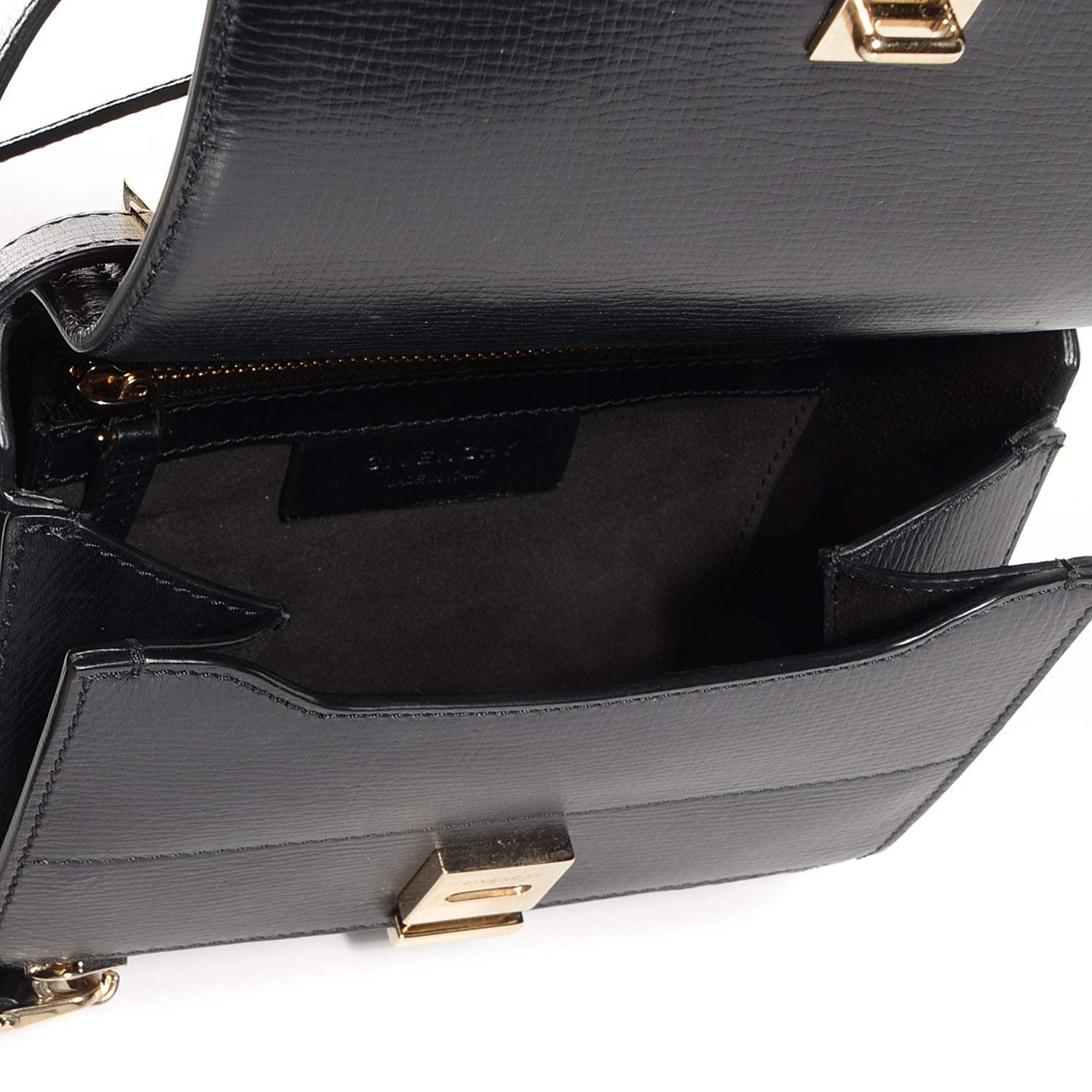 Givenchy Calfskin Mini Pandora Box Crossbody Bag Black 5 of 9