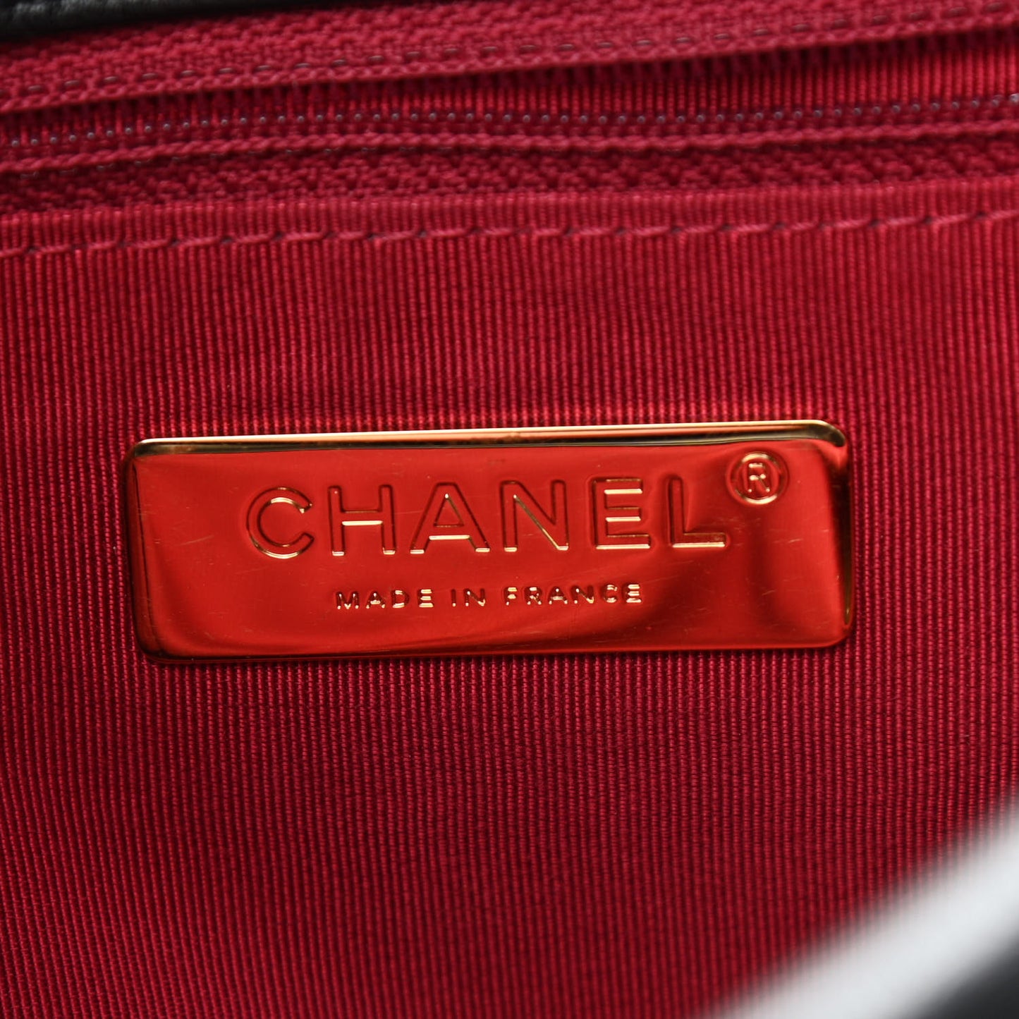 Goatskin Quilted Large Chanel 19 Flap Black