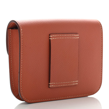 Hermes Evercolor Bi-Color Constance Slim Wallet Blush Bleu Frida 3 of 8