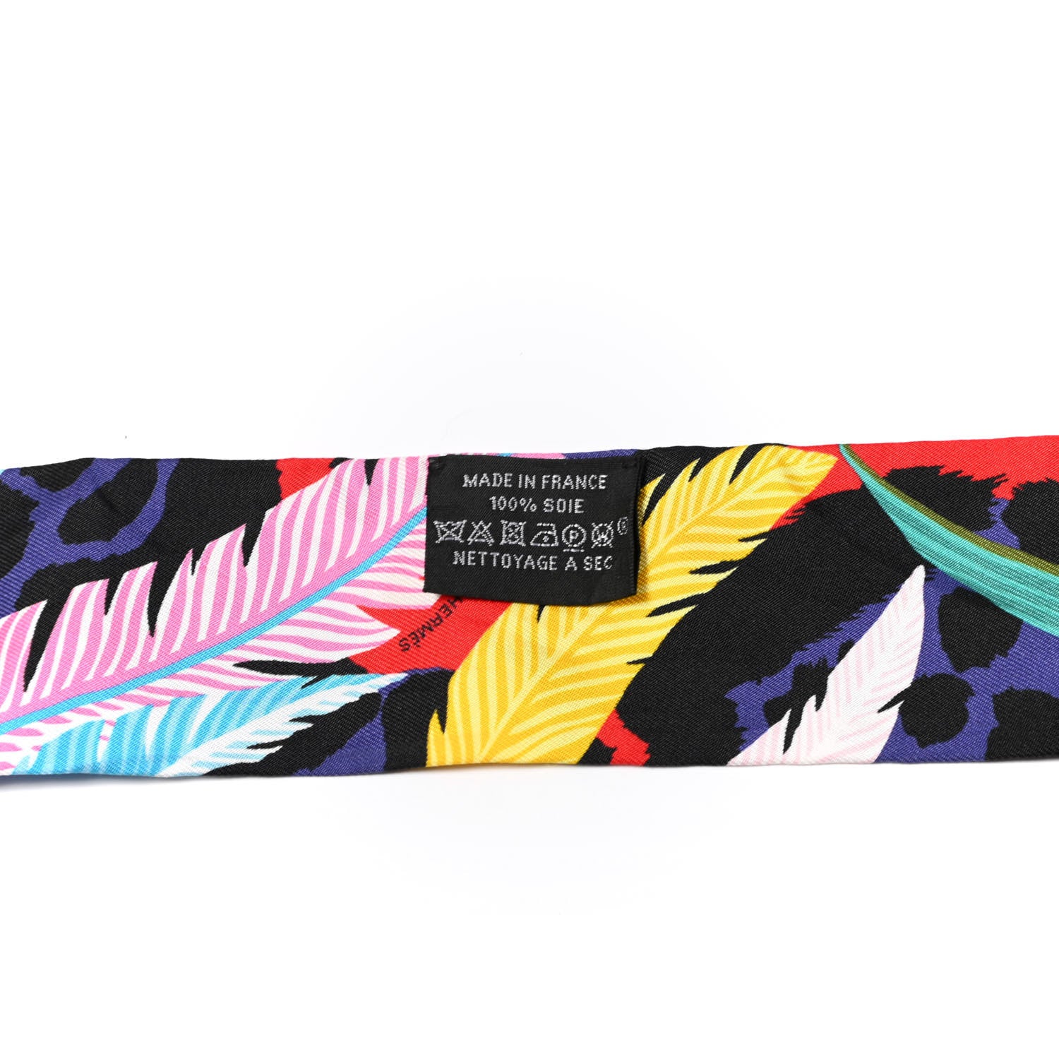 Hermes Silk Jaguar Quetzal Twilly Vert Rouge Rose 2 of 4