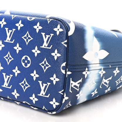 Louis Vuitton Monogram Escale Neverfull MM Blue 11 of 12