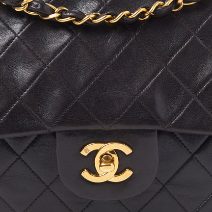 Chanel Lambskin Quilted Medium Double Flap Black 6 of 9