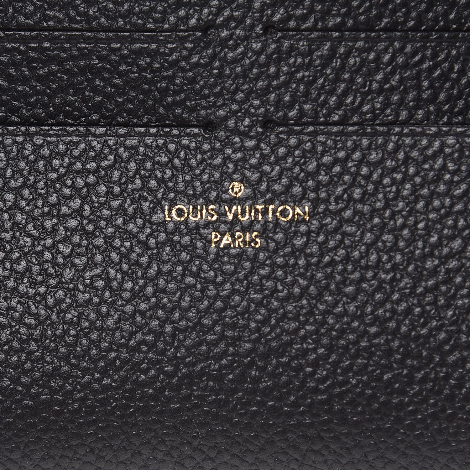 Louis Vuitton Calfskin Felicie Chain Wallet Card Holder Insert Black 6 of 6
