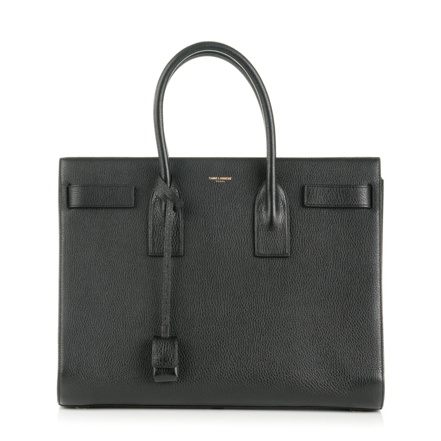 Saint Laurent Grained Calfskin Large Sac De Jour Carryall Black 1 of 7