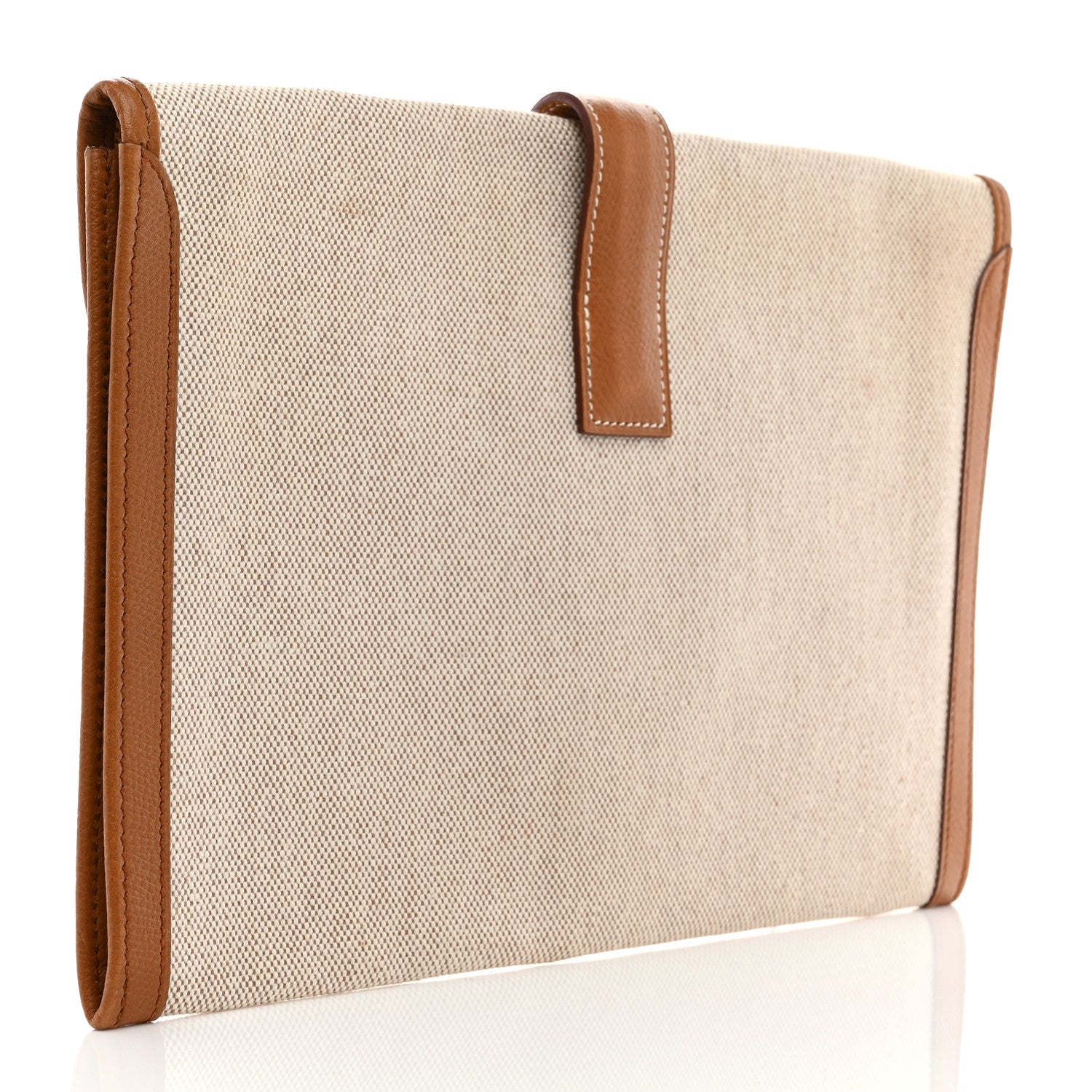 Hermes Peau Porc Toile Jige PM Clutch 3 of 9