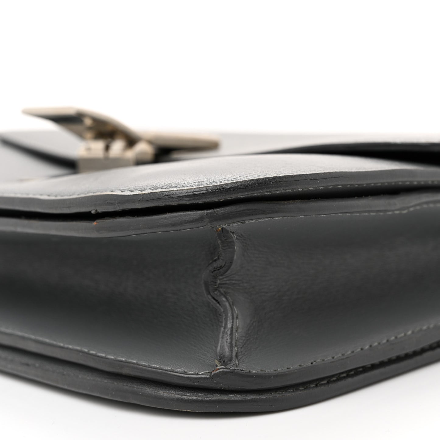 Smooth Calfskin Medium Classic Box Flap Bag Storm