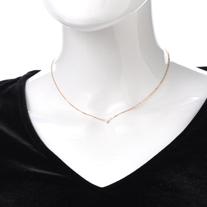Cartier 18K Pink Gold Diamond SM D'Amour Pendant Necklace 2 of 6