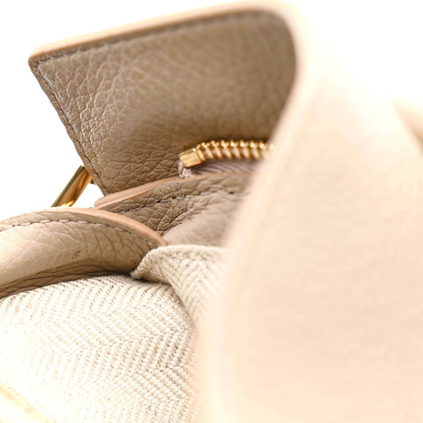 Calfskin Mini Puzzle Edge Bag Sand