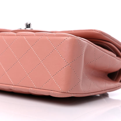 Chanel Lambskin Quilted Small Double Flap Dark Pink 9 of 10