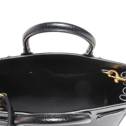 Saint Laurent Grained Calfskin Nano Sac De Jour Black 5 of 7