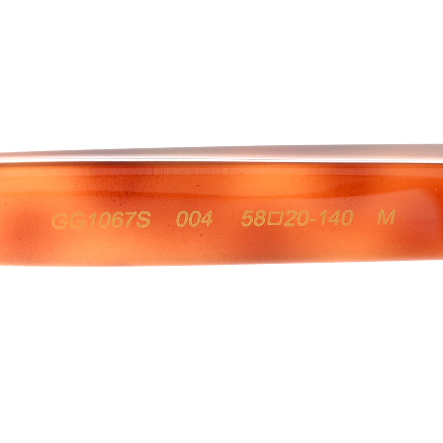 Acetate Round Sunglasses GG1067S Red Tortoiseshell