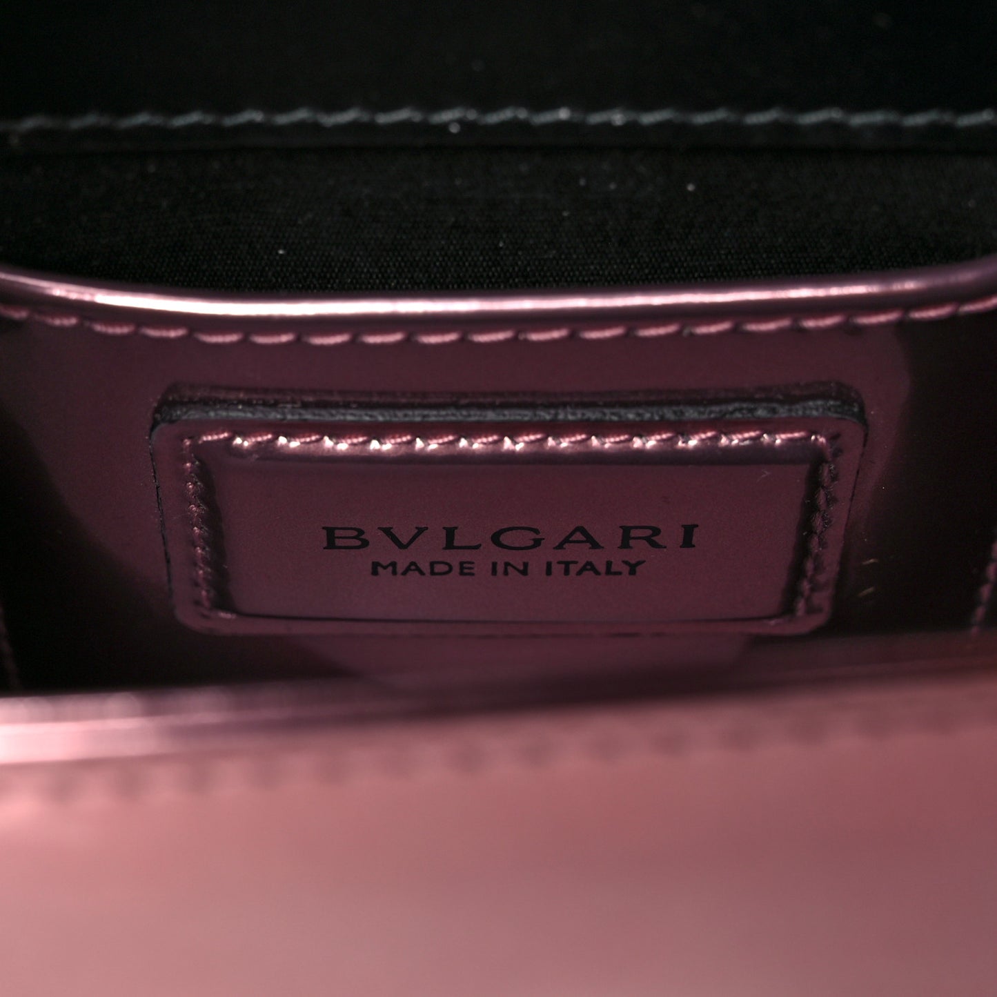 Metallic Calfskin Serpenti Medium Crossbody Bag Pink