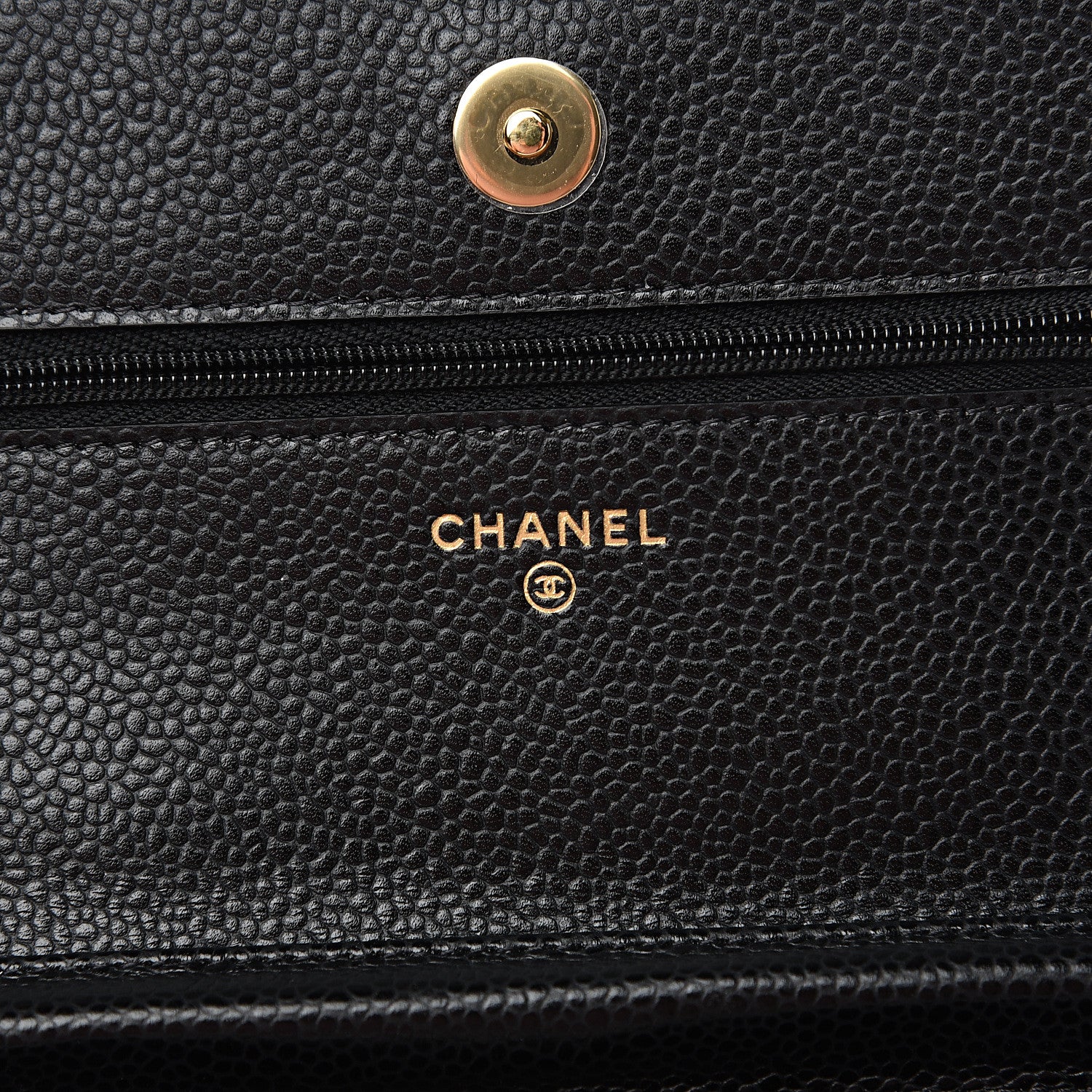 Chanel Caviar Quilted Wallet On Chain WOC Black 5 of 10
