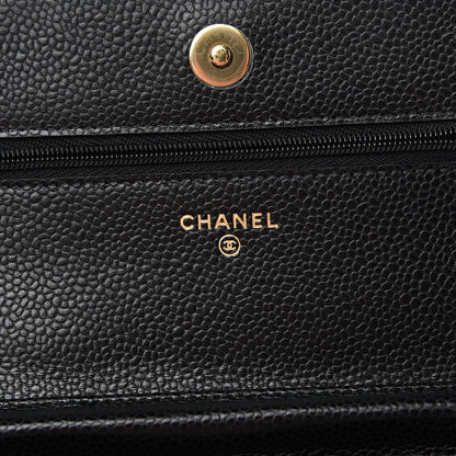 Chanel Caviar Quilted Wallet On Chain WOC Black 5 of 10