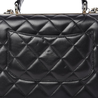 Chanel Lambskin Quilted Small Trendy CC Dual Handle Flap Bag Black 12 of 12