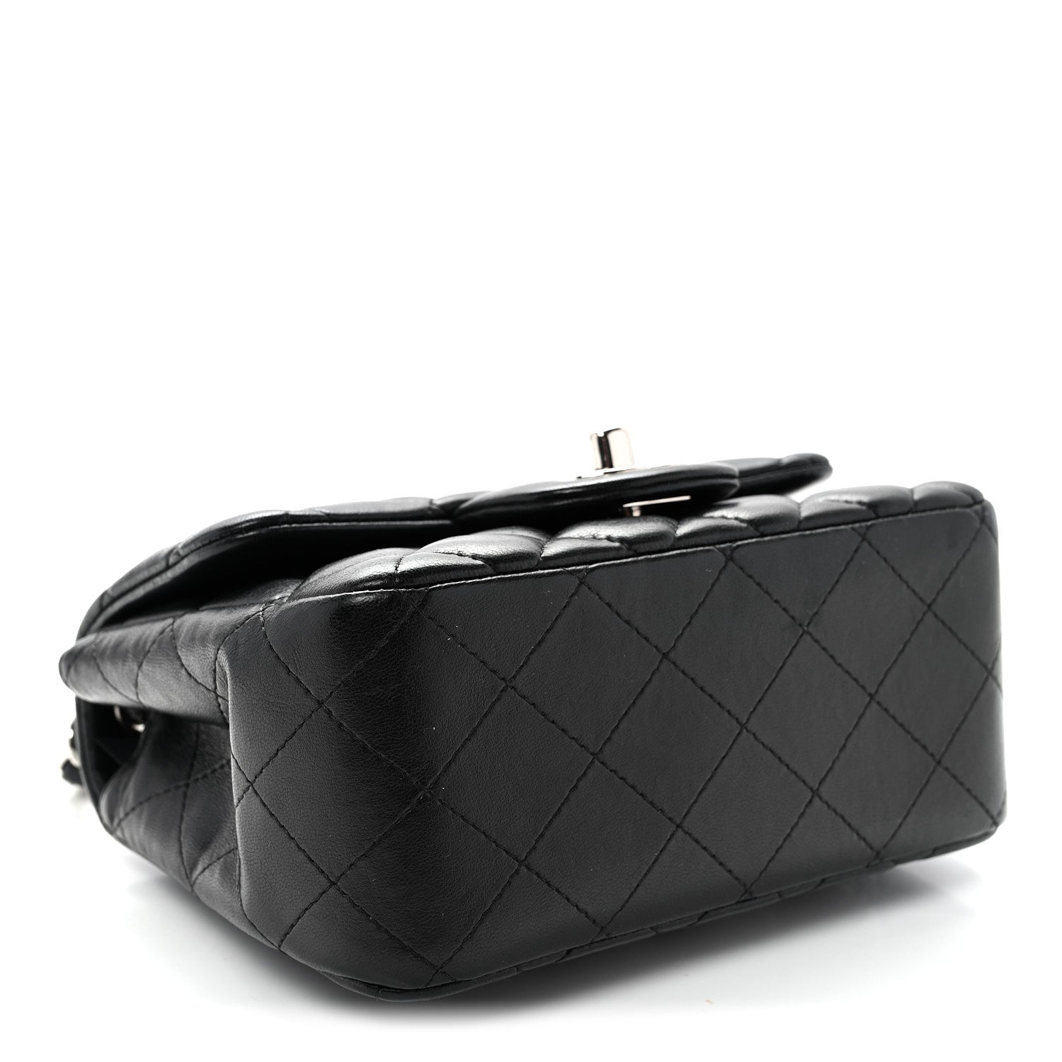 Chanel Lambskin Quilted Mini Square Flap Black 4 of 10