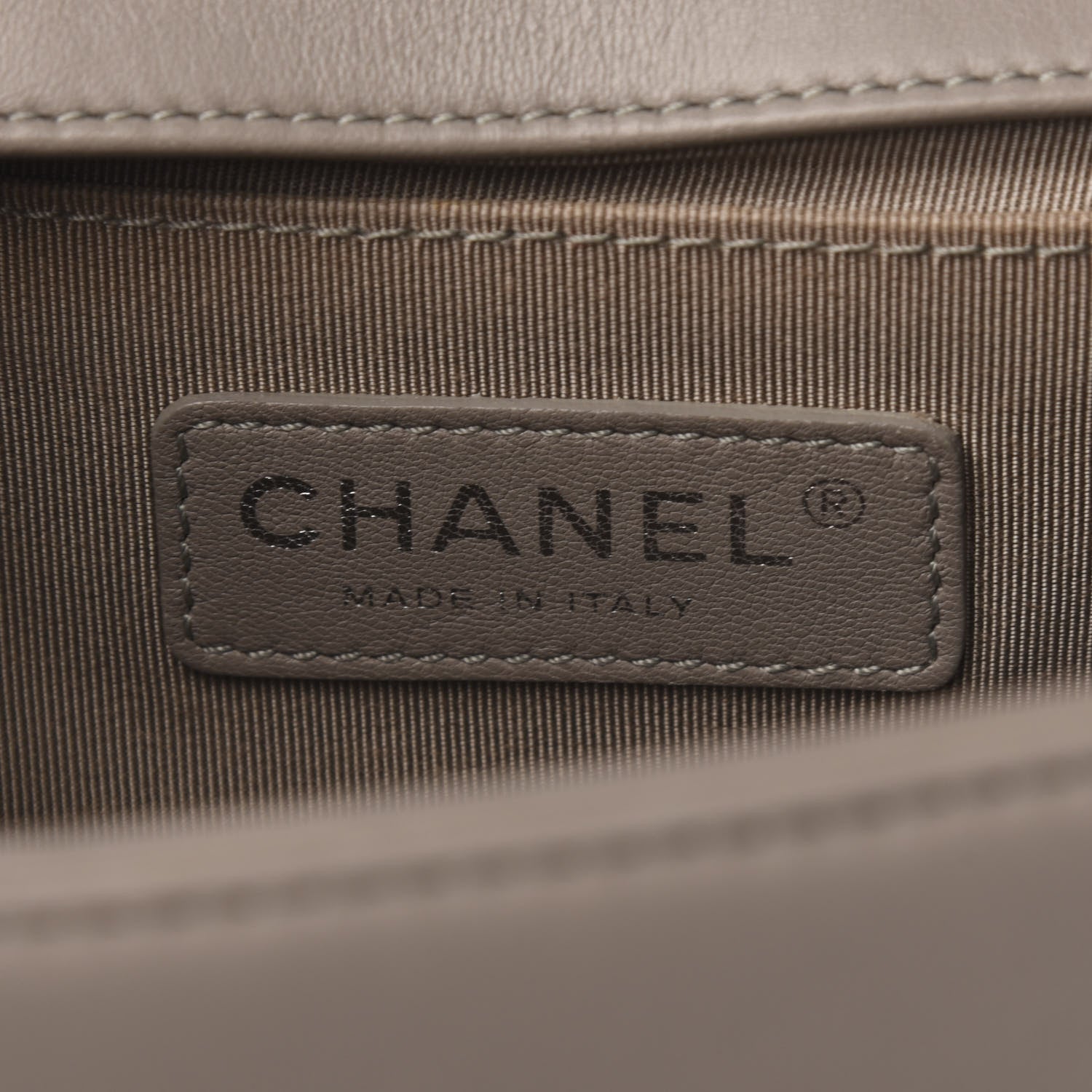Chanel Lambskin Quilted Medium Boy Flap Grey 8 of 9