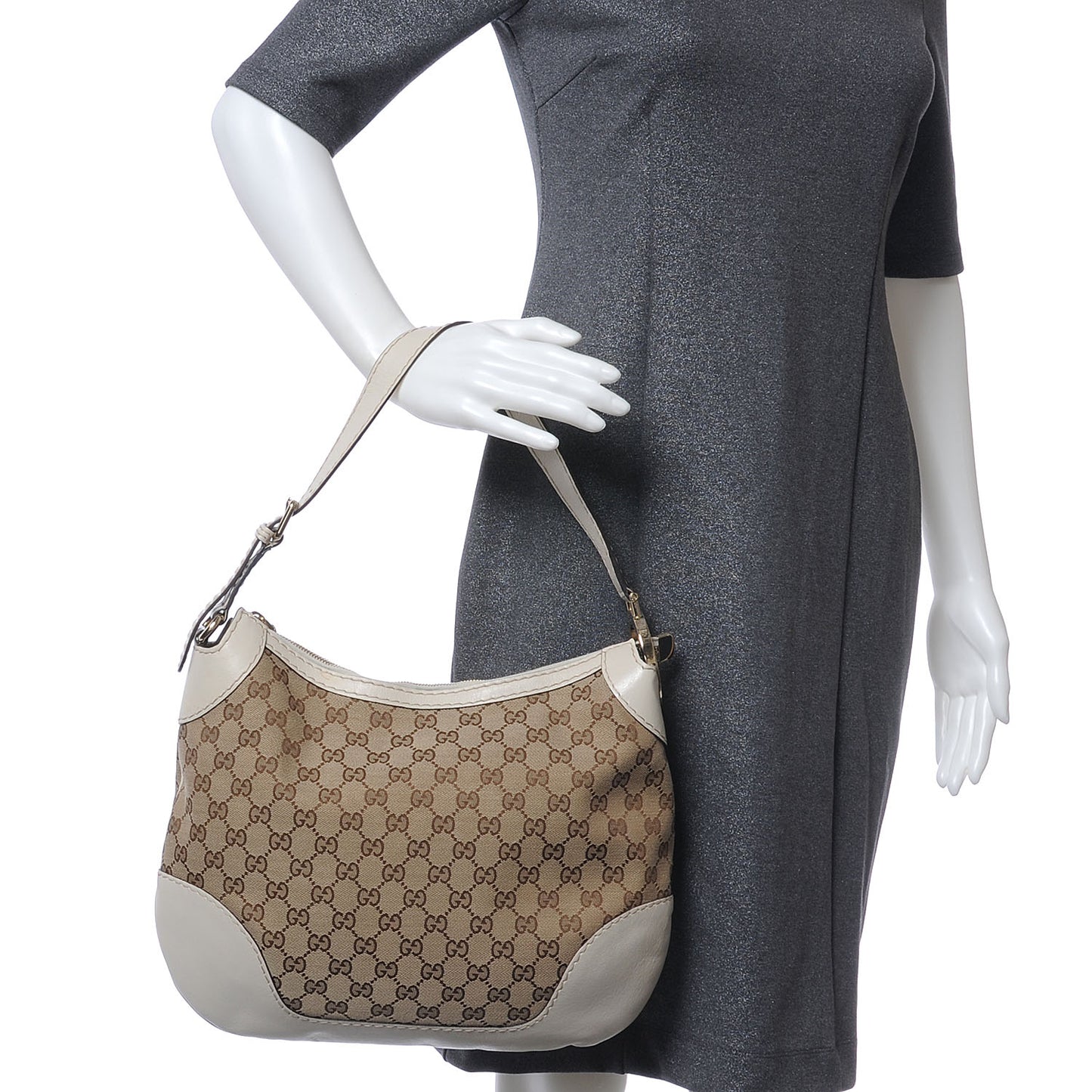 Monogram Charlotte Hobo Off White