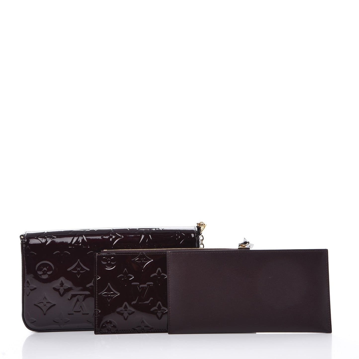 Vernis Pochette Felicie Chain Wallet Amarante