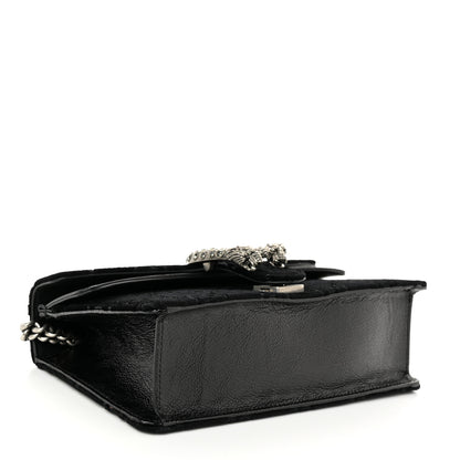 Gucci Velvet Skipper Crystal GG Monogram Small Dionysus Shoulder Bag Black Black Diamond 4 of 11