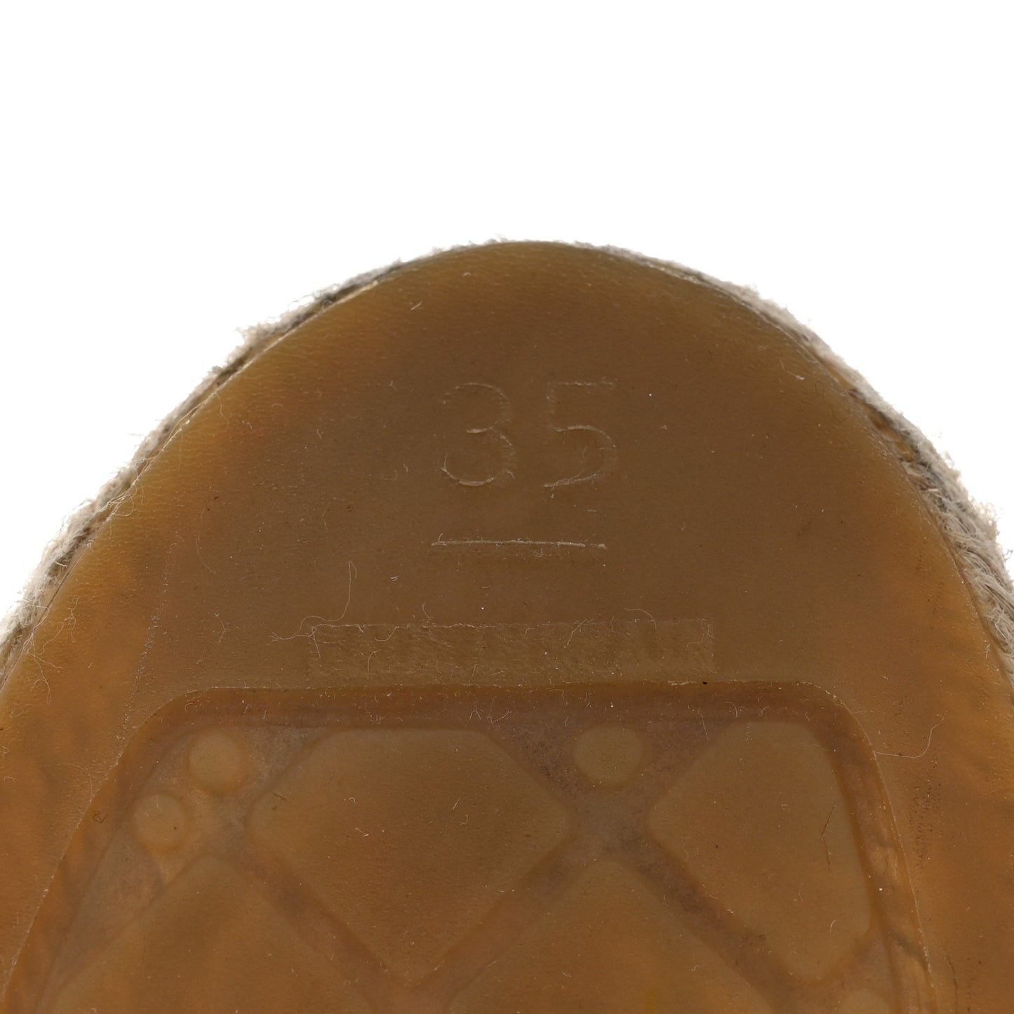 Mesh Grosgrain CC Espadrilles 35 Grey
