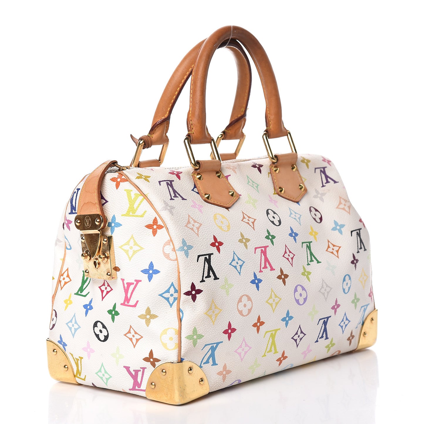 Monogram Multicolor Speedy 30 White