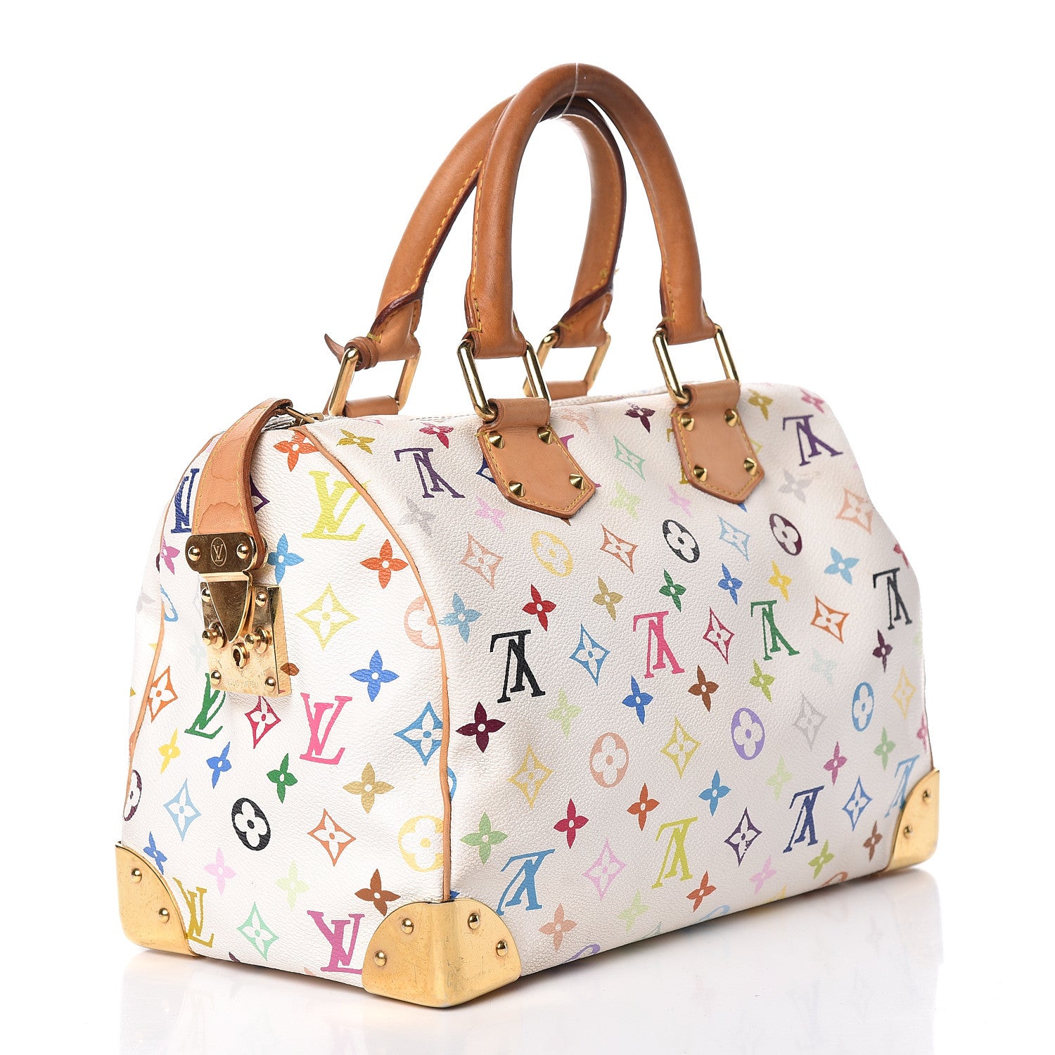 Louis Vuitton Monogram Multicolor Speedy 30 White 3 of 27