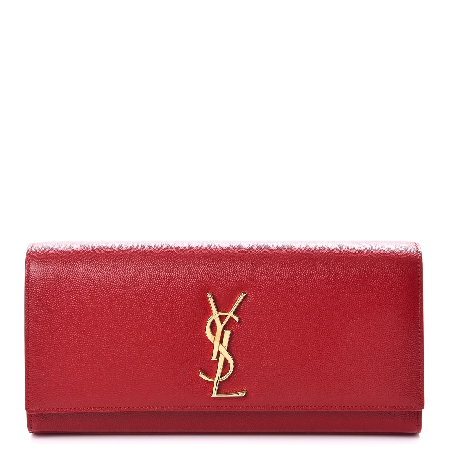 Grain De Poudre Classic Monogram Cassandre Clutch New Red
