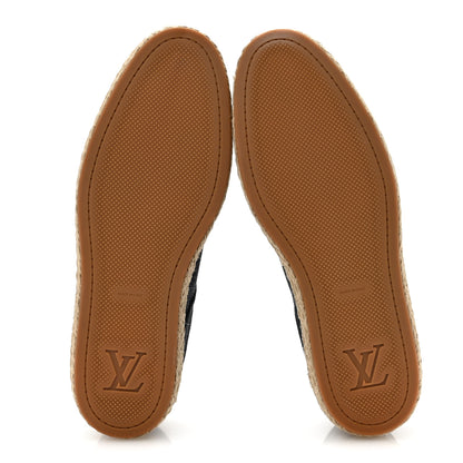 Louis Vuitton Denim Suede Espadrille Mens Sneakers 10  Blue 6 of 10