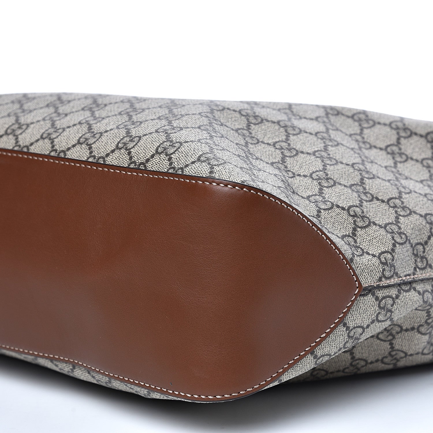 Gucci GG Supreme Monogram Large Linea A Hobo Light Brown 9 of 9