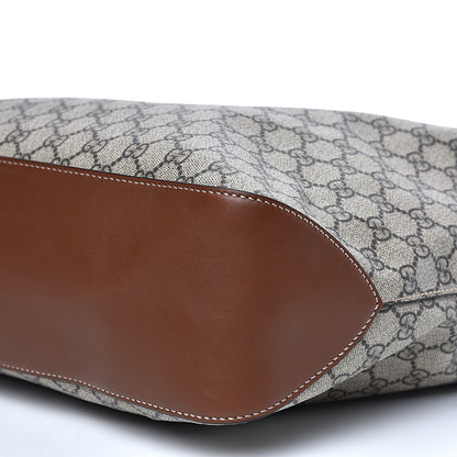 Gucci GG Supreme Monogram Large Linea A Hobo Light Brown 9 of 9