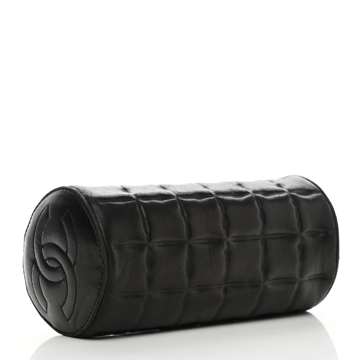 Chanel Lambskin Chocolate Bar Cosmetic Pouch Black 3 of 7