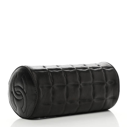 Chanel Lambskin Chocolate Bar Cosmetic Pouch Black 3 of 7