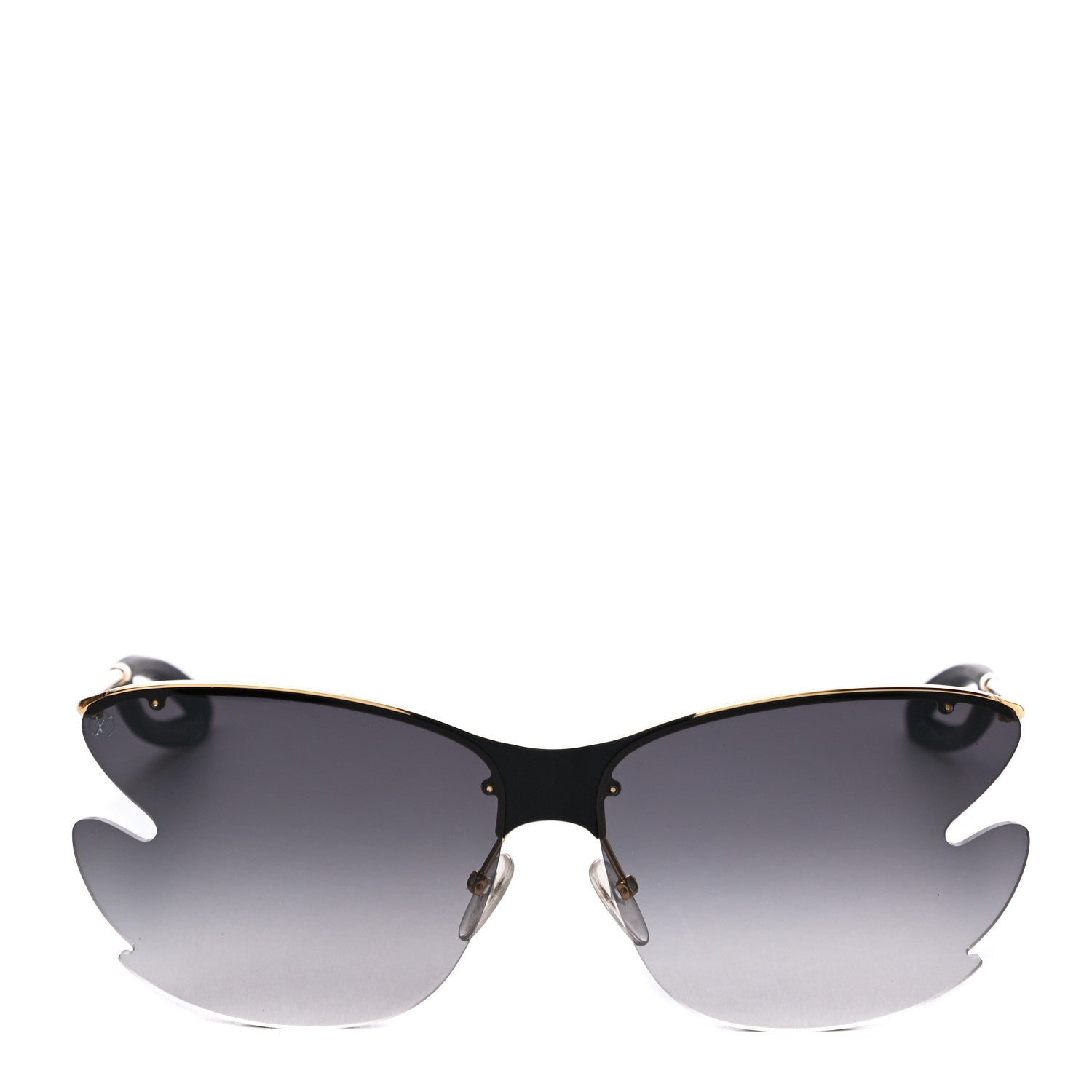 Louis Vuitton Bohemian Vuittony Square Sunglasses Z1233E Silver Mirror 4 of 7