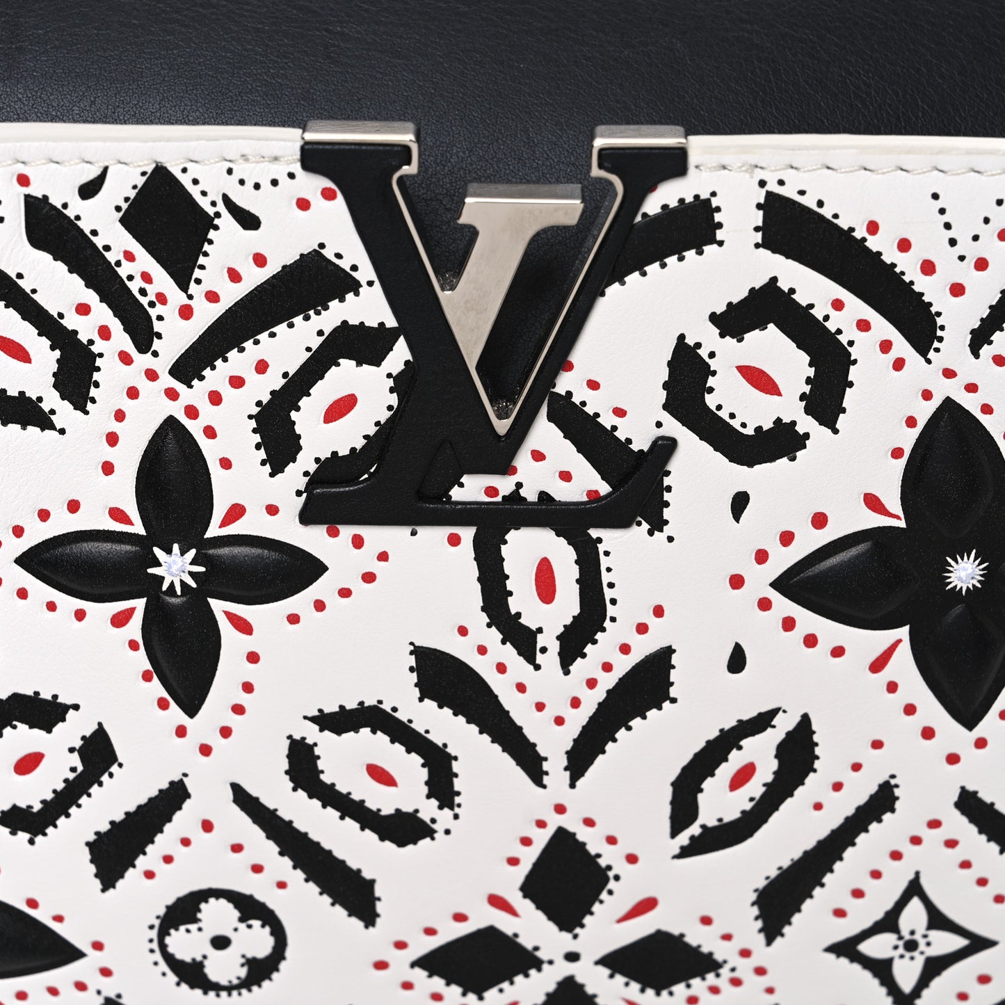 Calfskin Graphic Print Capucines MM