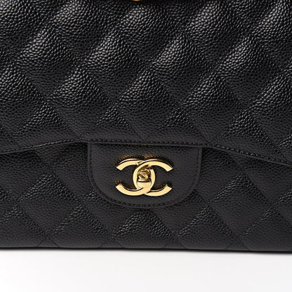 Chanel Caviar Quilted Jumbo Double Flap Black 11 of 11