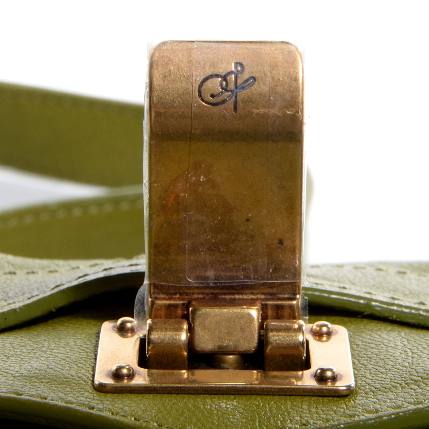 Leather PS1 Mini Pouch Messenger Bag Green